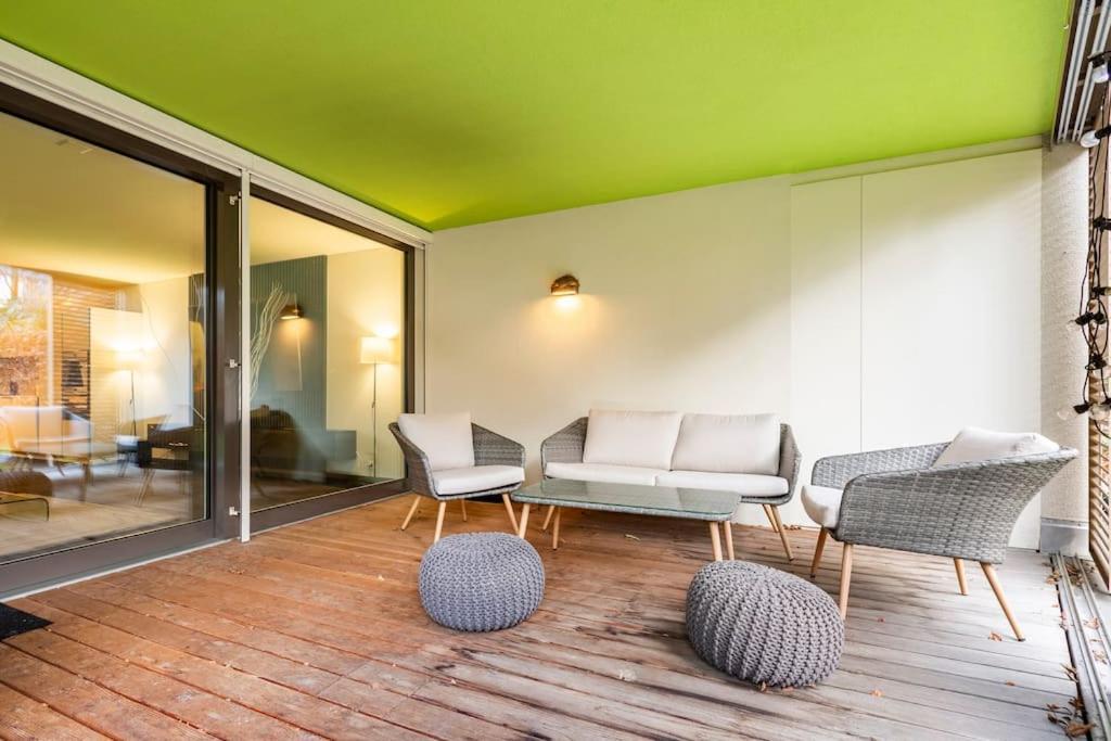 Luxus Wohnung Mit Garten Zúrich Exterior foto